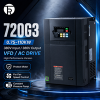 Convertisseur de fréquence statique vectoriel RT720G3 0,75~110KW pour usage intensif, triphasé 380V, régulateur de vitesse de moteur de ventilateur
