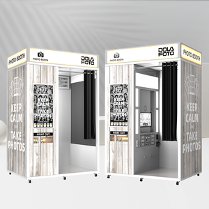 Photobooth Photo Booth đồng tiền hoạt động máy gương in ngay lập tức Photo Booth Máy bán hàng tự động với máy in kiosk Hàn Quốc - Product Image 2