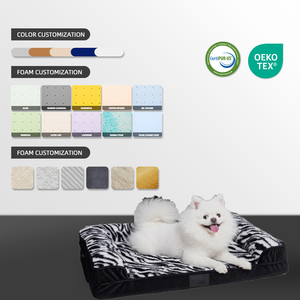 Ortho pä dische Leoparden muster Hundes ofa Memory Foam Hunde betten Memory Foam Haustier Hund Katzen bett Anti-Rutsch-Boden Wasch bare Abdeckung - Product Image 2