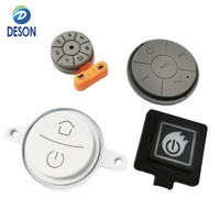 Clavier à membrane tactile Deson Poly Dome à 2 boutons, avec touches en relief, en caoutchouc de silicone, boîtier de clavier, découpe FPC pour l'industrie alimentaire