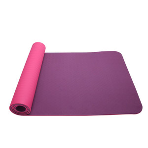 Esteras de Yoga gruesas de doble Color, Tpe, antideslizantes, personalizadas, de goma, para ejercicio en <span class=keywords><strong>casa</strong></span>, Pilates - Product Image 2