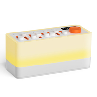 Machine à bruit blanc rechargeable alimentée par courant alternatif, 8 modes sonores, veilleuse RVB, haut-parleur portable sans fil pour chambre et voyage