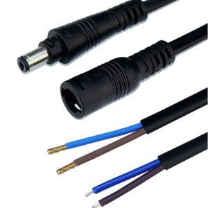 Câble d'alimentation CC personnalisé avec loquet de verrouillage 5,5x2,1 mm mâle, cordon d'extension anti-débrayage pour bandes <span class=keywords><strong>LED</strong></span>, longueur sur mesure - Product Image 5