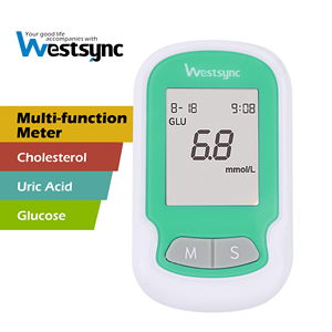 Taşınabilir Çok Fonksiyonlu Analiz Cihazı, Glikoz, Ürik Asit, Kolesterol Tespit Fonksiyonu ve <span class=keywords><strong>Test</strong></span> Şeridi ile - Product Image 1