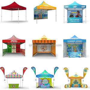 Carpa para Ferias Comerciales y Eventos, Gazebo Plegable de 10x10 pies, Carpa de Golf de Aluminio con Laterales y Pancarta, Carpa para Exteriores - Product Image 2