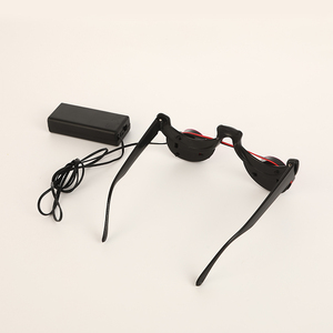 Gafas de Payaso con Ojos Rojos LED, Material ABS Resistente, Caja de Batería de Dos Secciones, para Disfraces de Halloween y Fiestas - Product Image 3