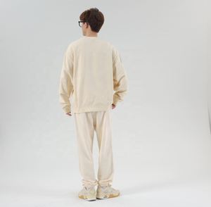 Sweat-shirts à capuche unisexes pour hommes de haute qualité, en coton, avec logo brodé personnalisé, coupe ample, col rond, impression en relief - Product Image 5