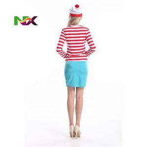 월리 여성 의상 80년대 웬다 웬디 만화 캐릭터 의상 코스프레 카니발 의상 - Product Image 4