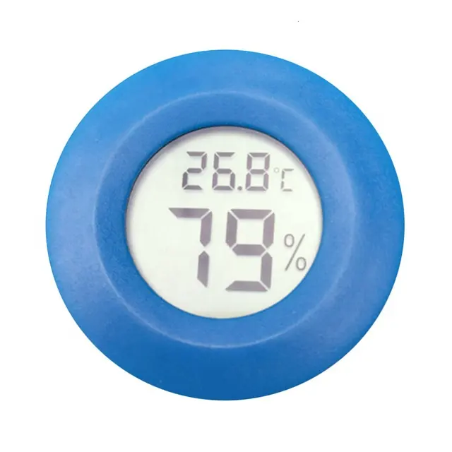Mini Round reptile Digital LCD Fridge Freezer water Humidity Temperature Meter gauge Thermometer Hygrometer