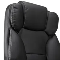 Silla de Oficina Ejecutiva de Cuero PU con Respaldo Alto, Silla de Escritorio Ergonómica Reclinable con Reposapiés Retráctil