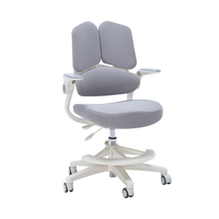 Chaise d'étude ergonomique moderne, portable, écologique et durable pour enfants, avec système de réglage en hauteur et accoudoirs rabattables, idéale pour la maison et le salon
