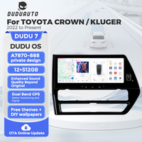 DUDU7 UIS7870 TDA7808 Autoradio Android 12,3 pouces Lecteur multimédia GPS DSP pour TOYOTA CROWN KLUGER 2022 2023 2024 2025