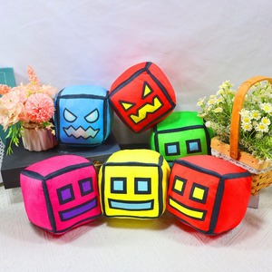 Nouvelle Peluche Geometry Dash, Jouet en Peluche Doux, Coussin en Coton PP, Jouet Anti-Stress pour Enfants, Cadeau - Product Image 4