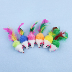 Colorful plush <b>mouse</b> <b>cat</b> <b>toy</b>, perfect for self-entertainment, scratching and biting, realistic plush <b>mouse</b>, a must-have <b>cat</b> <b>toy</b>. - Product Image 1