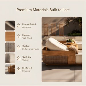 Chaise longue de <span class=keywords><strong>piscine</strong></span> en teck design moderne pour l'extérieur, confortable, pour la plage, le jardin, la terrasse, l'<span class=keywords><strong>hôtel</strong></span> - Product Image 3