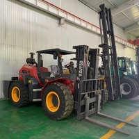 Chariot élévateur tout-terrain diesel KaiDa KDJY35 3,5 tonnes 4x4, hauteur de levage 6000 mm, mât à trois étages, certifié CE pour la construction agricole