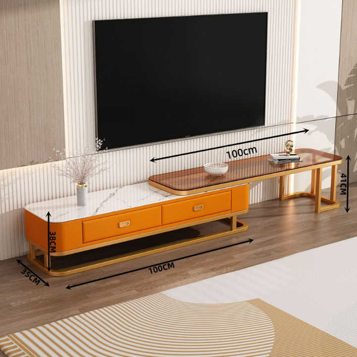 Nordic Modern TV Coffee Table Set Light Luxury Simple