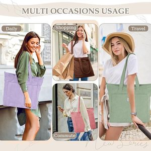 Sacs fourre-tout écologiques en tissu de velours côtelé à motif de dessin animé personnalisé pour femmes, sacs à bandoulière décontractés, sacs de voyage, sacs de shopping - Product Image 6