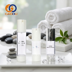 Flacons de crème cosmétique de luxe personnalisés sans air avec <span class=keywords><strong>pompe</strong></span> en aluminium pour sérum et lotion pour le soin de la peau - Product Image 1