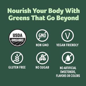 Nhãn hiệu riêng siêu greens cai nghiện tiêu hóa Smoothie mix làm sạch tiêu hóa Enzyme và Probiotics màu xanh lá cây bột vitamin - Product Image 4