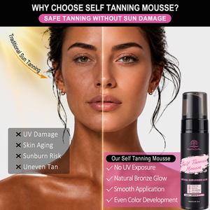 Mousse autobronzante sans traces à marque privée DHA, bronzage sans soleil, mousse bronzante naturelle hydratante, végane, OEM, vente en gros, 180 ml - Product Image 2