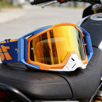 Sangle élastique réglable de haute qualité, lunettes de moto et tout-terrain, lunettes de sport anti-poussière et anti-salissures en PC