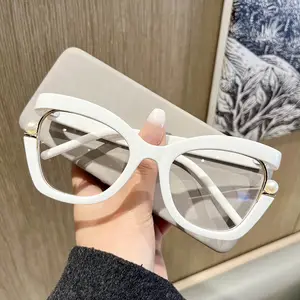 Übergroße Rahmenbrille optische Rahmen Damen blaulicht blockierend Übergroße Rahmenbrille