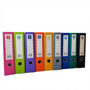 A4 Lever Arch File <b>Folder</b> PVC Coated <b>Ring</b> <b>Binder</b> Hard Paper Document Organizer Office School Use - Product Image 3