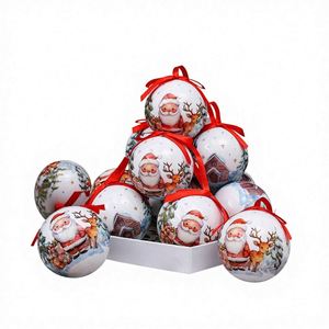 Boules de Noël en mousse de 75 mm pour décorations d'arbre, pendentifs de dessin animé, modèle Nouvel An 75 289L - Product Image 1