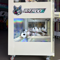 Machine à griffes géante d'arcade personnalisée à monnayeur, en métal, pour attraper les poupées, avec lumières clignotantes, garantie 1 an