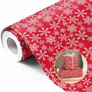 Mini <b>Roll</b> Crimson Red Gift <b>Wrapping</b> <b>Paper</b> 80gsm Solid Color for Corporate Gift Box Packaging - Product Image 1