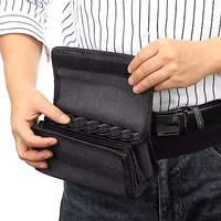Sac de rangement organisateur de pièces de monnaie en euros pour serveur britannique avec fermeture à bouton Design de mode Matériau en polyester