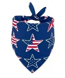 بيع بالجملة الولايات المتحدة يوم الاستقلال حيوان أليف باندنا مثلث وشاح البوليستر الكلب القط طباعة مثلث وشاح بالتنقيط - Product Image 5