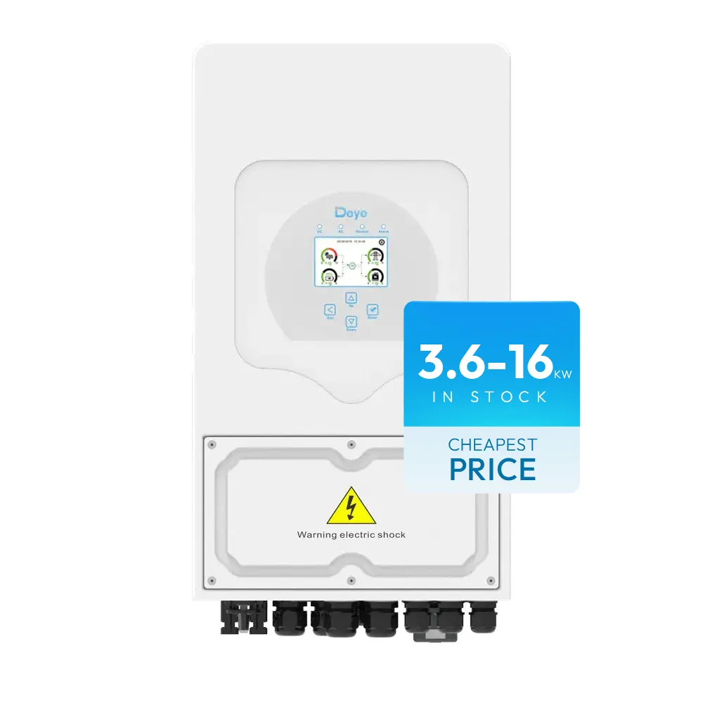 Fournisseur chinois deye 3kw 3,6 kw onduleur hybride sun-3.6kw-sg03lp1-eu deye allemagne entrepôt système d'énergie solaire distributeur deye