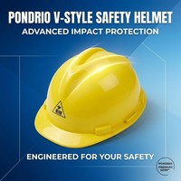 Casque de sécurité PONDRIO robuste en ABS, haute résistance aux chocs, pour travaux industriels, chantiers de construction, mines et énergie