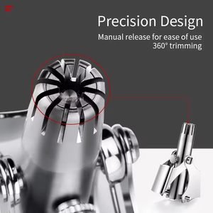 Precio barato de <span class=keywords><strong>buena</strong></span> calidad de acero inoxidable Manual lavable portátil nariz pelo oreja recortadora para hombres nariz depiladora <span class=keywords><strong>afeitadora</strong></span> - Product Image 6