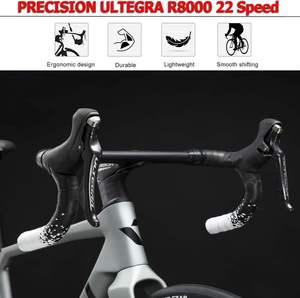 Vélo en fibre de carbone 700C Shimano Ultegra <span class=keywords><strong>R8000</strong></span> 22 vitesses, vélo de course urbain sportif léger avec jantes en alliage d'aluminium, pédale ordinaire - Product Image 3