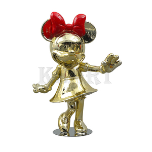 Minnie mouse statue sculpture FRP sculpture en résine artisanat grand <span class=keywords><strong>pendule</strong></span> minnie marée jouant bonhomme - Product Image 1