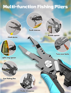 Pro pinze da pesca in acciaio inox per giappone Eging esche pesca a prova di acqua salata con gancio Cutter Modulare strumento ad anello - Product Image 3