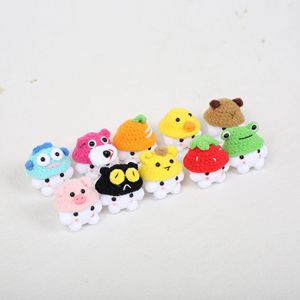 Llaveros de ganchillo, peluches tejidos, <span class=keywords><strong>amigurumi</strong></span>, muñecos de animales artísticos, llaveros, pequeños juguetes de peluche bonitos, regalo, <span class=keywords><strong>llavero</strong></span> de setas - Product Image 6