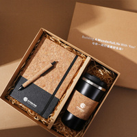Ensemble cadeau écologique recyclé avec logo personnalisé stylo pour ordinateur portable tasse à café activités annuelles de l'entreprise ensemble de cadeaux de réunion pour les entreprises