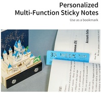 Vente directe usine – Bloc-notes 3D personnalisé fait main, calendrier à feuilles mobiles détachables, modèle 3D Château de Cendrillon lumineux
