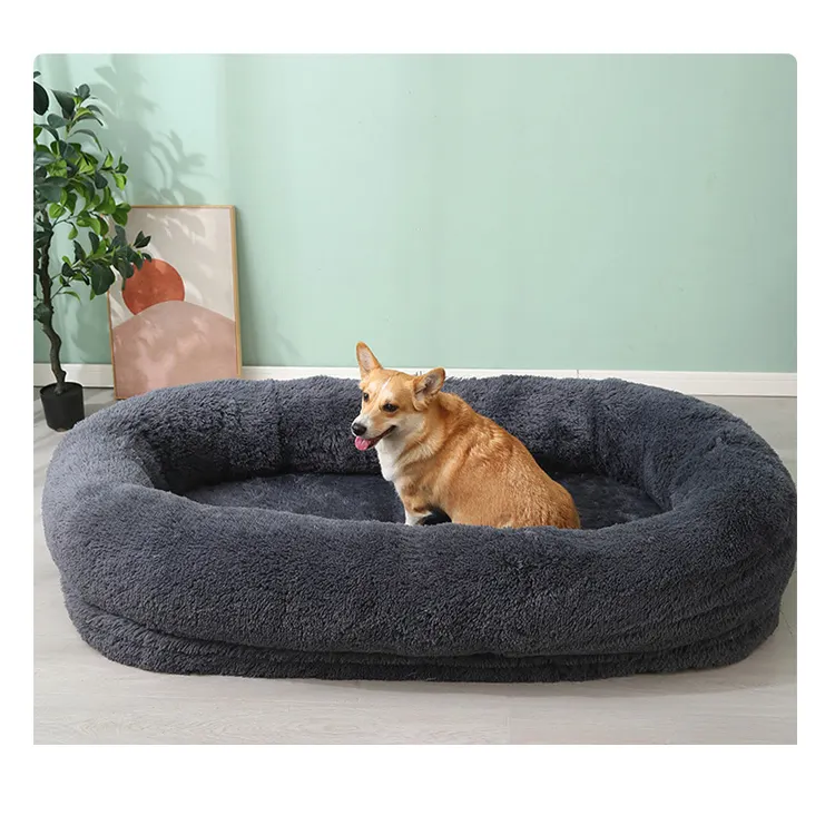 Plüsch-hundebett für menschliche und katzen | Waschbare hundebett für katzen | Riesen-Haustierbett