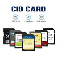 Kartu SD CID Kustom LOGO Berkualitas Tinggi 16GB 32GB 64GB 128GB Kartu SD CID yang Dapat Diubah
