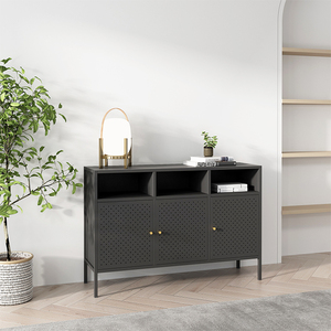 <span class=keywords><strong>Commode</strong></span> en métal à <span class=keywords><strong>3</strong></span> <span class=keywords><strong>tiroirs</strong></span> pour placard, meuble de rangement pour salon, couloir, entrée, maison - Product Image 4