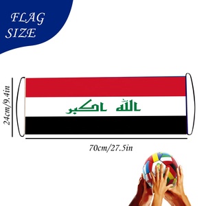 Bandera de Irak con patrón de aplausos, 24x70cm, partido de Fútbol, audiencia animando y aumentando la moral - Product Image 2