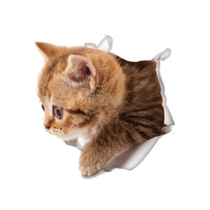 Autocollants muraux 3D amovibles imperméables motif chat mignon, décalcomanies de voiture <span class=keywords><strong>Simons</strong></span> Cat, décoration intérieure, impression offset personnalisée - Product Image 5