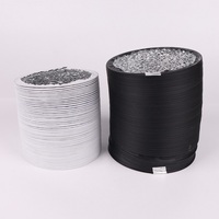 Conduit flexible en polyester et aluminium pour la ventilation CVC, conduit d'air électrique OEM pour hôtels