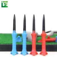 Tee de golf en plastique en gros à prix abordable, avec logo personnalisé imprimé, accessoires de golf durables, robustes et stables pour l'entraînement en extérieur, modèle de la marque Zhenguan