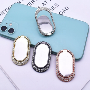 Supporto per cellulare pieghevole portatile con anello ovale a forma di diamante, mini supporto per smartphone, accessori per cellulari in offerta speciale. - Product Image 2